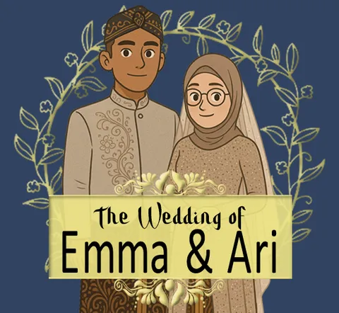 Foto sampul undangan Ari & Emma