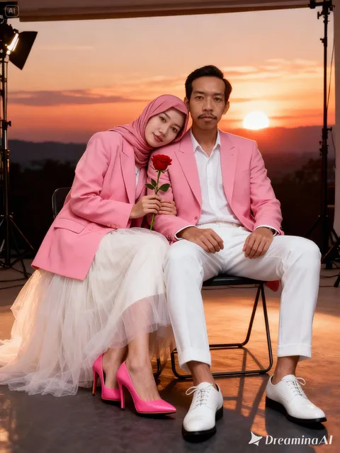 Foto sampul undangan Nia & Fadjri