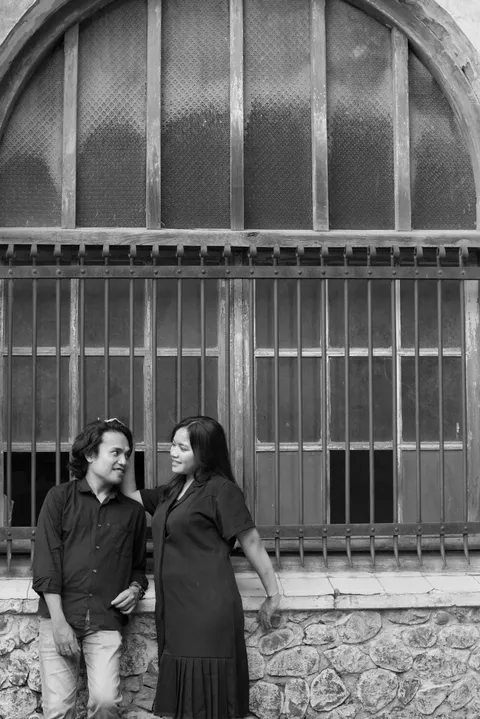 Foto sampul undangan Monika & Adi