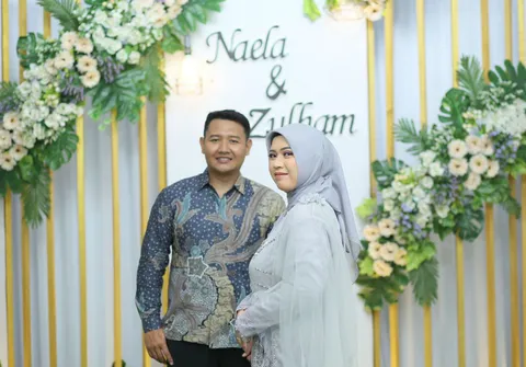 Foto sampul undangan Zulham & Naela