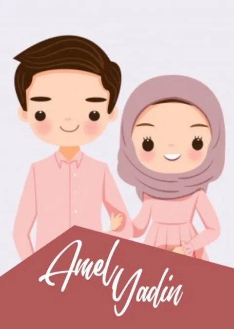 Foto sampul undangan Yadin & Amel