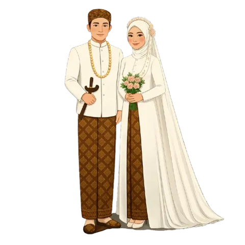 Foto sampul undangan Rasyid & Lina