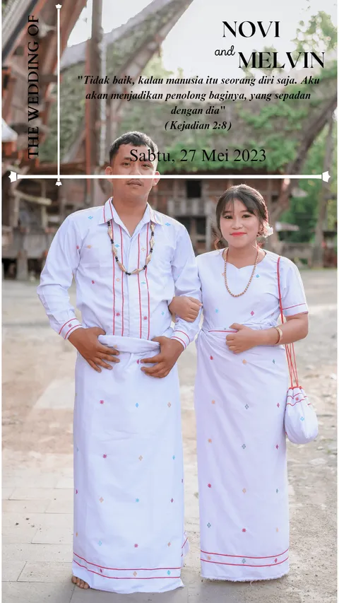 Foto sampul undangan Melvin & Opi