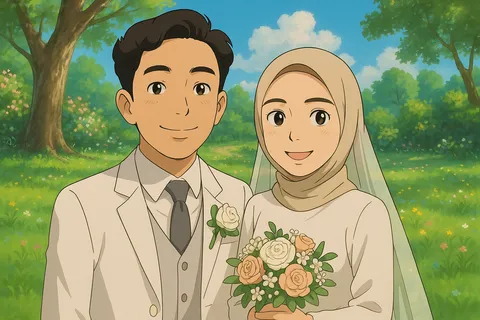 Foto sampul undangan Mila & Rafif