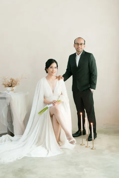 Foto sampul undangan Meri & Niko