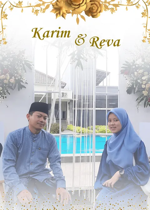 Foto sampul undangan Reva & Karim