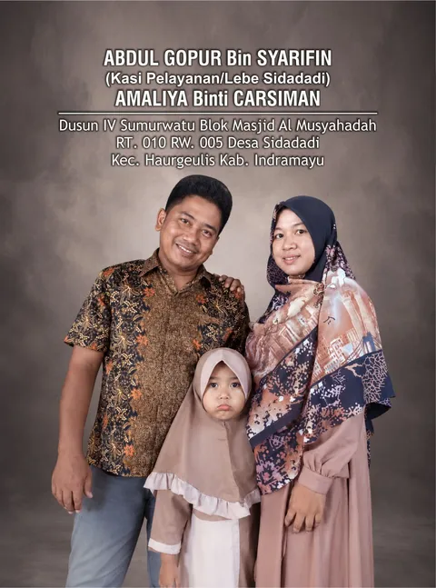 Foto sampul undangan Aliyah & Abdul Kodir