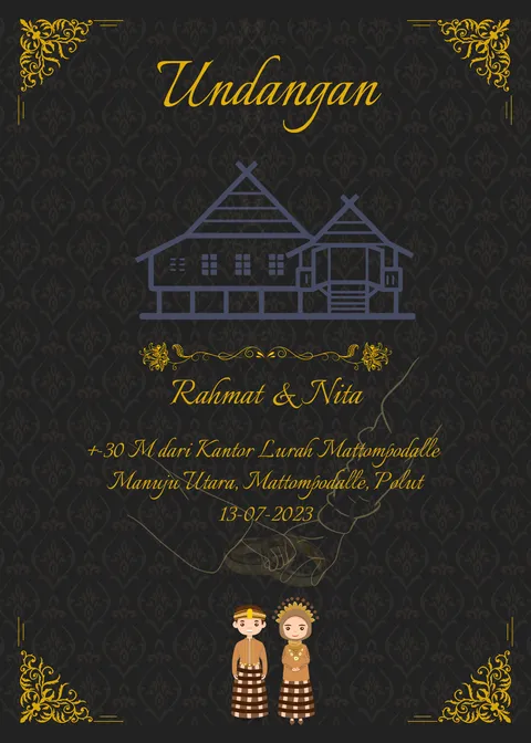 Foto sampul undangan Nita & Rahmat