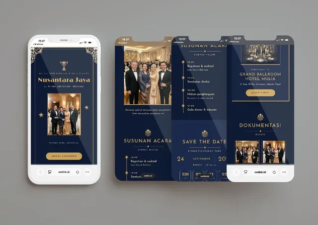Desain undangan Malam Art Deco