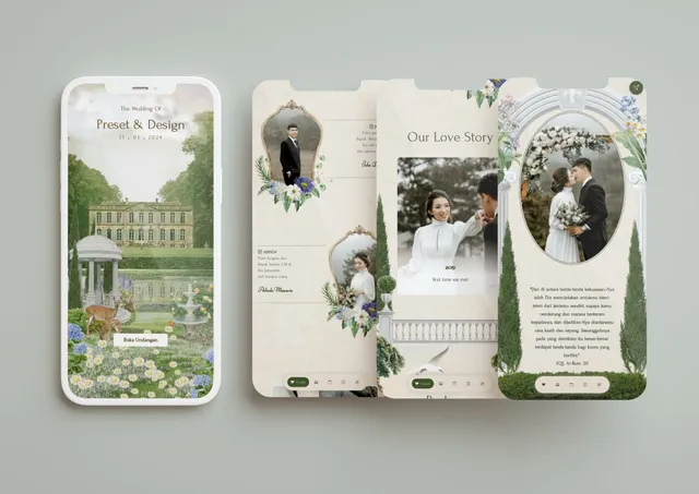 Desain undangan Secret Garden New