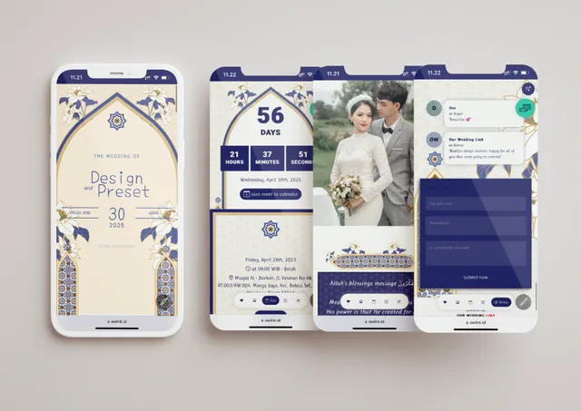 Desain undangan Arabix 