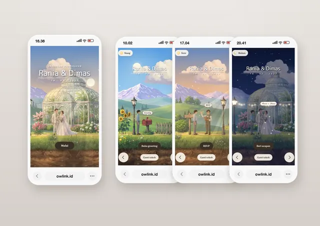 Desain undangan Painted Game World