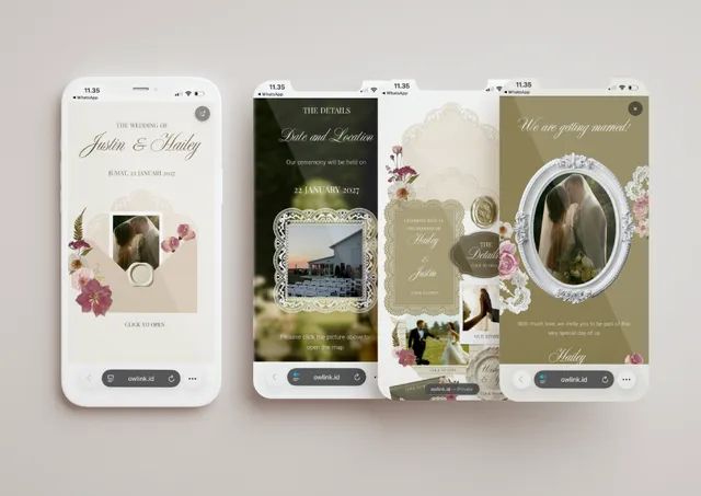 Desain undangan Keepsake Wedding